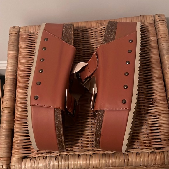 Free People x Intentionally Cooper-2 Platform Sandal size 9.5-10 NEW - Picture 10 of 14